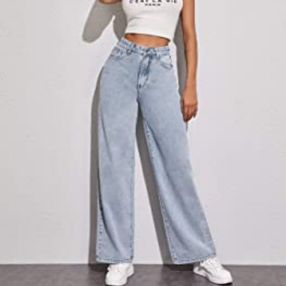SHEIN Denim - Shein Wide Leg High Waisted Jeans Medium